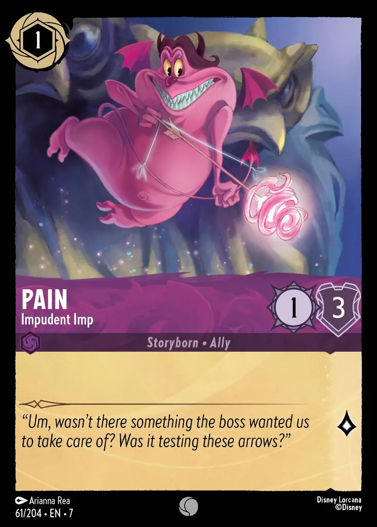 Lorcana - Pain - Impudent Imp - Archazia's Island