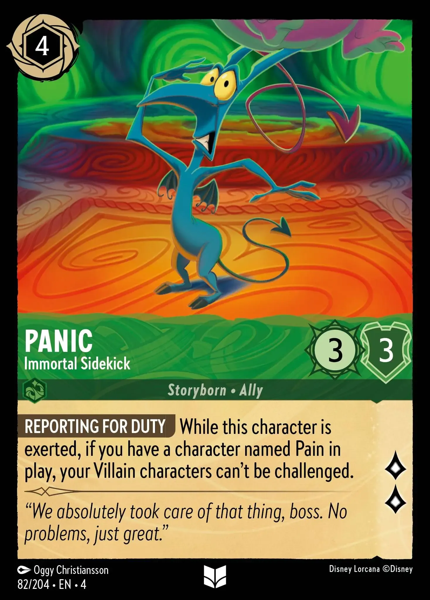 Lorcana - Panic - Immortal Sidekick - Ursula's Return