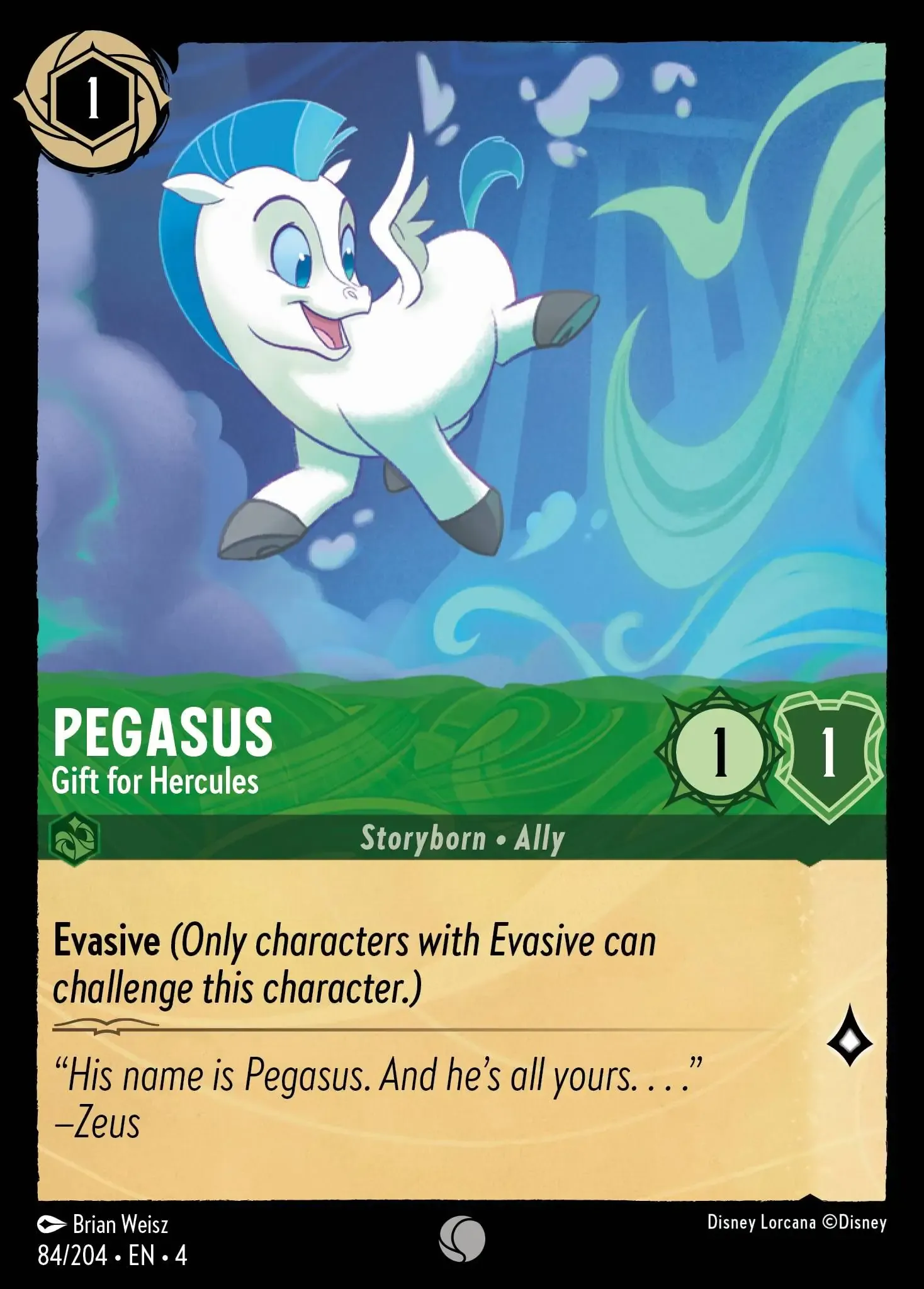 Lorcana - Pegasus - Gift for Hercules - Ursula's Return