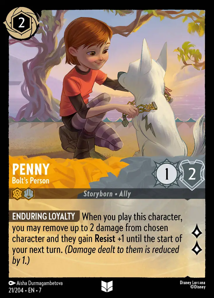 Lorcana - Penny - Bolt's Person - Archazia's Island