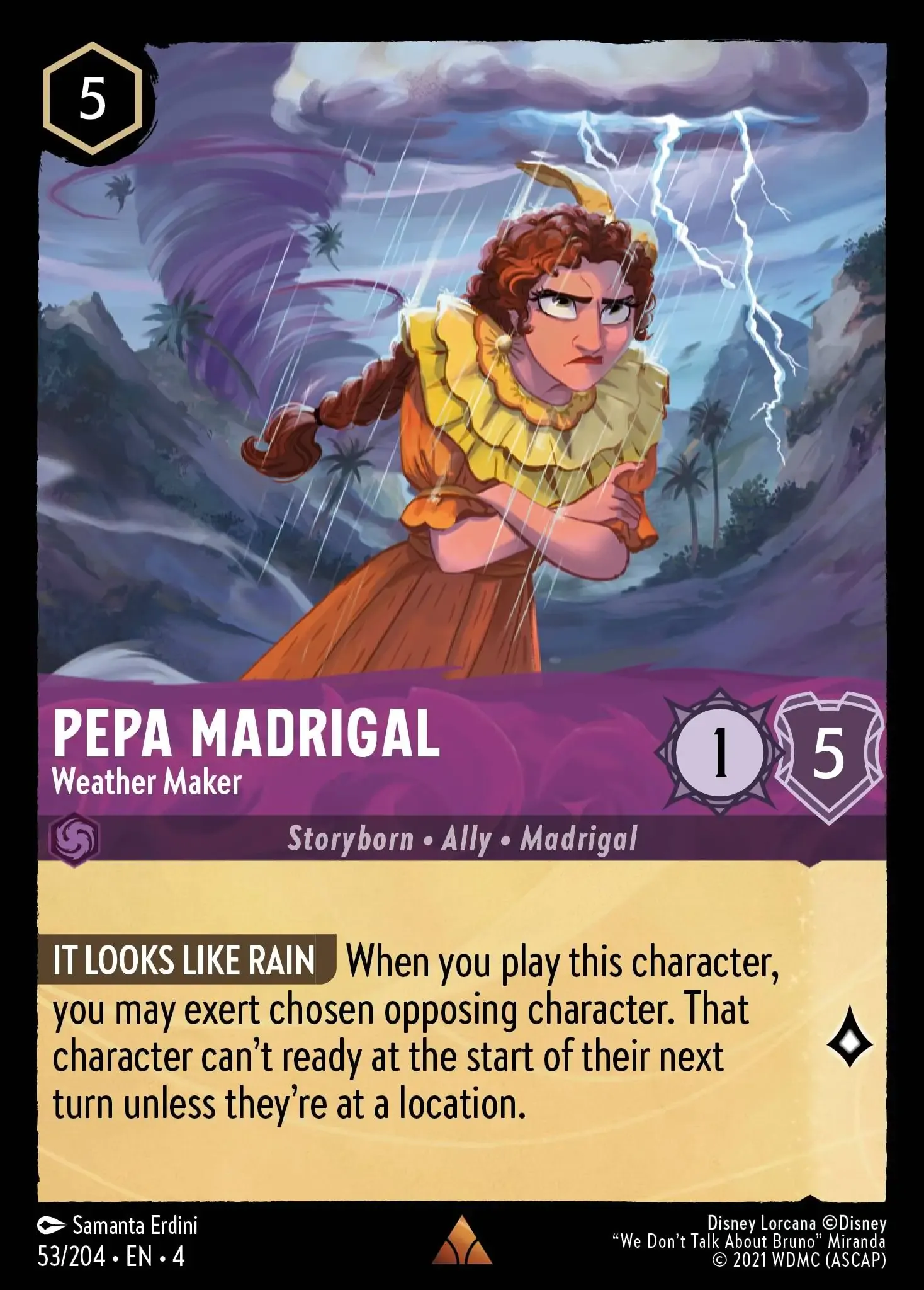 Lorcana - Pepa Madrigal - Weather Maker - Ursula's Return