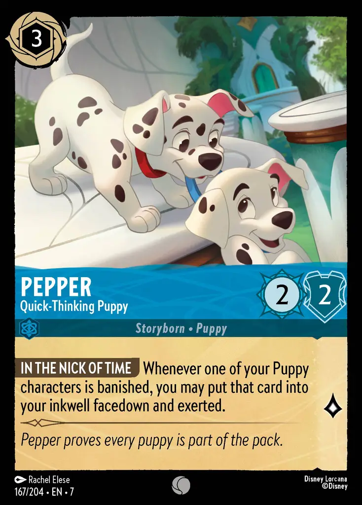 Lorcana - Pepper - Quick-Thinking Puppy - Archazia's Island