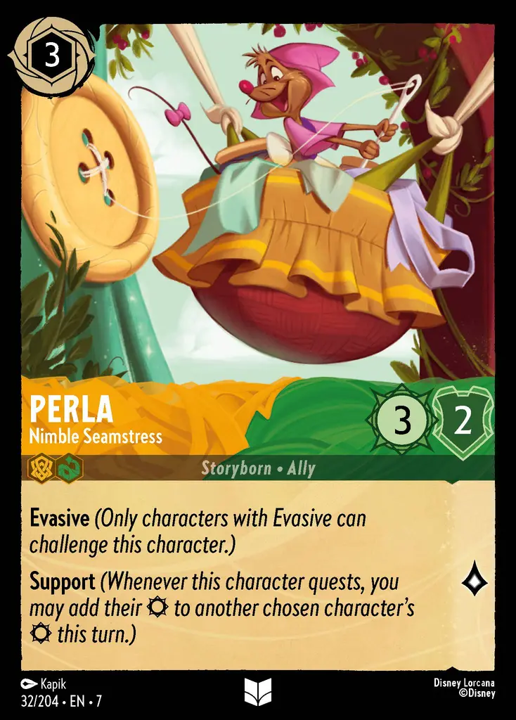 Lorcana - Perla - Nimble Seamstress - Archazia's Island