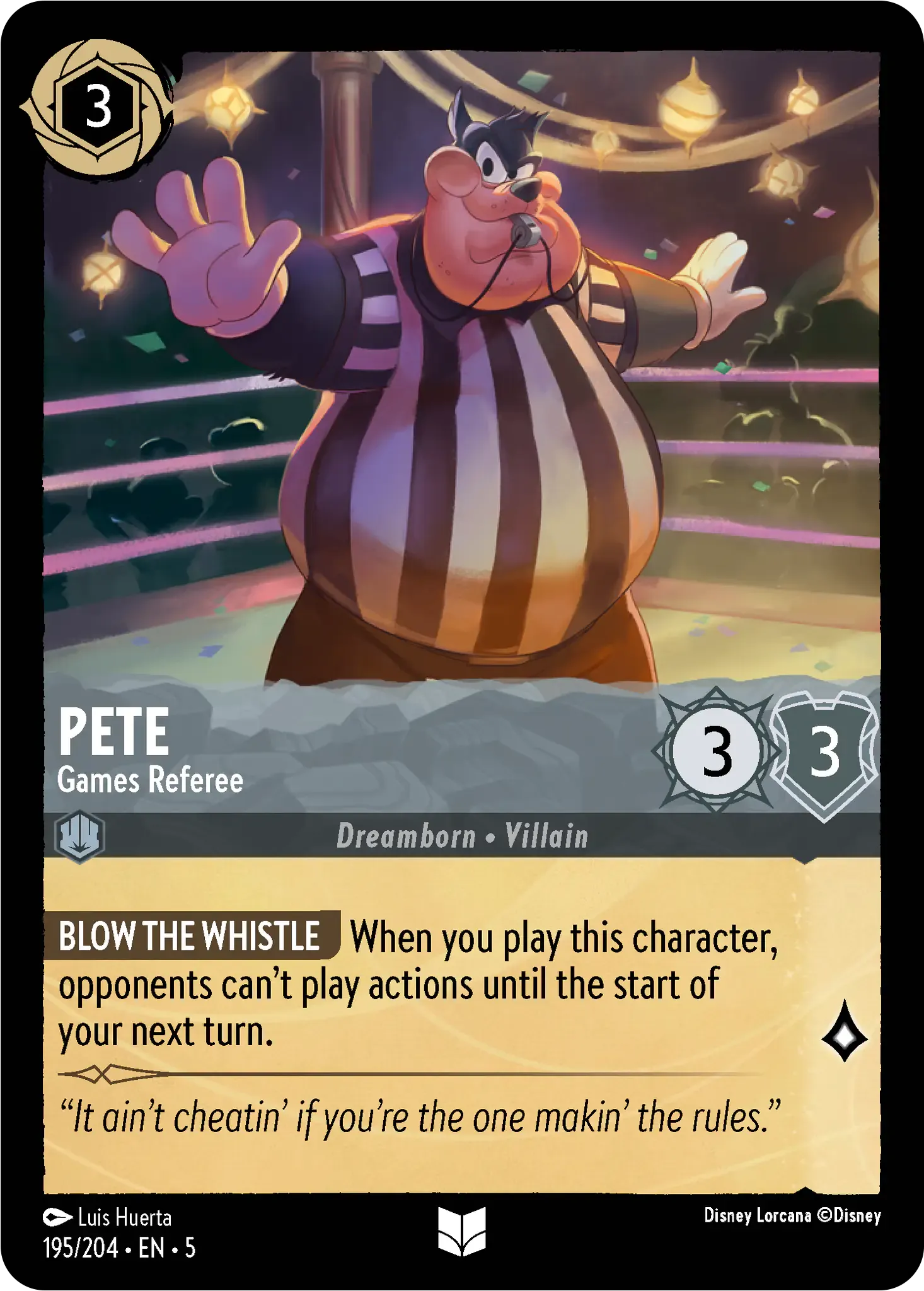 Lorcana - Pete - Games Referee - Shimmering Skies
