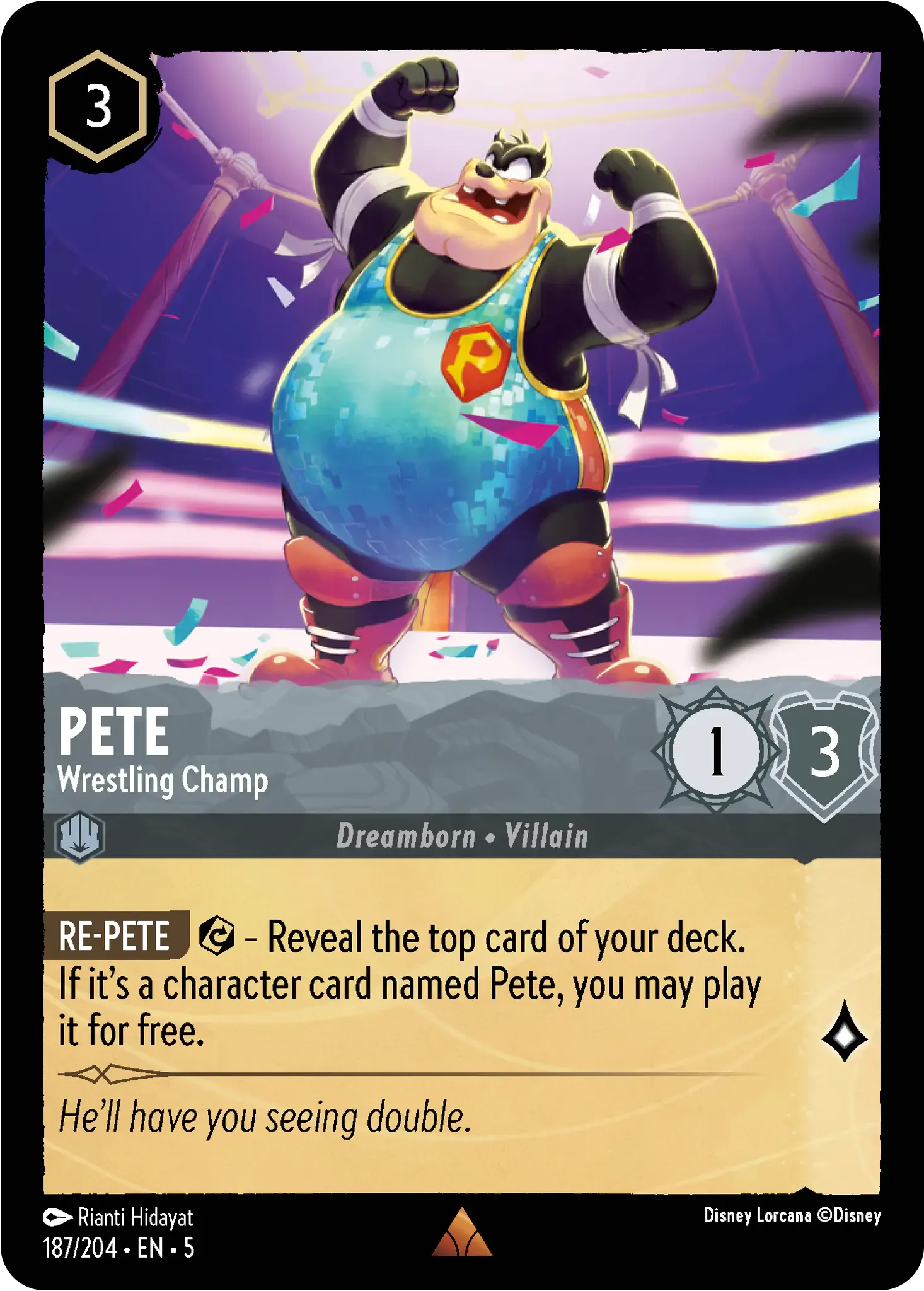 Lorcana - Pete - Wrestling Champ - Shimmering Skies