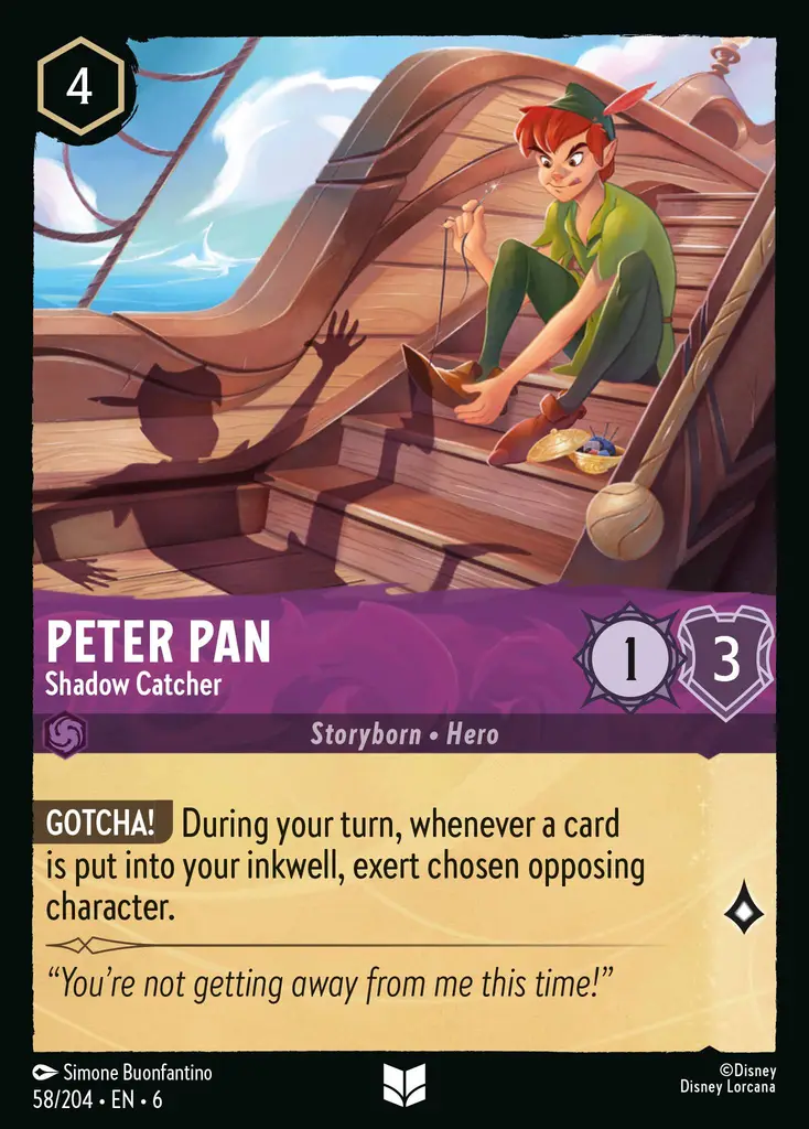 Lorcana - Peter Pan - Shadow Catcher - Azurite Sea
