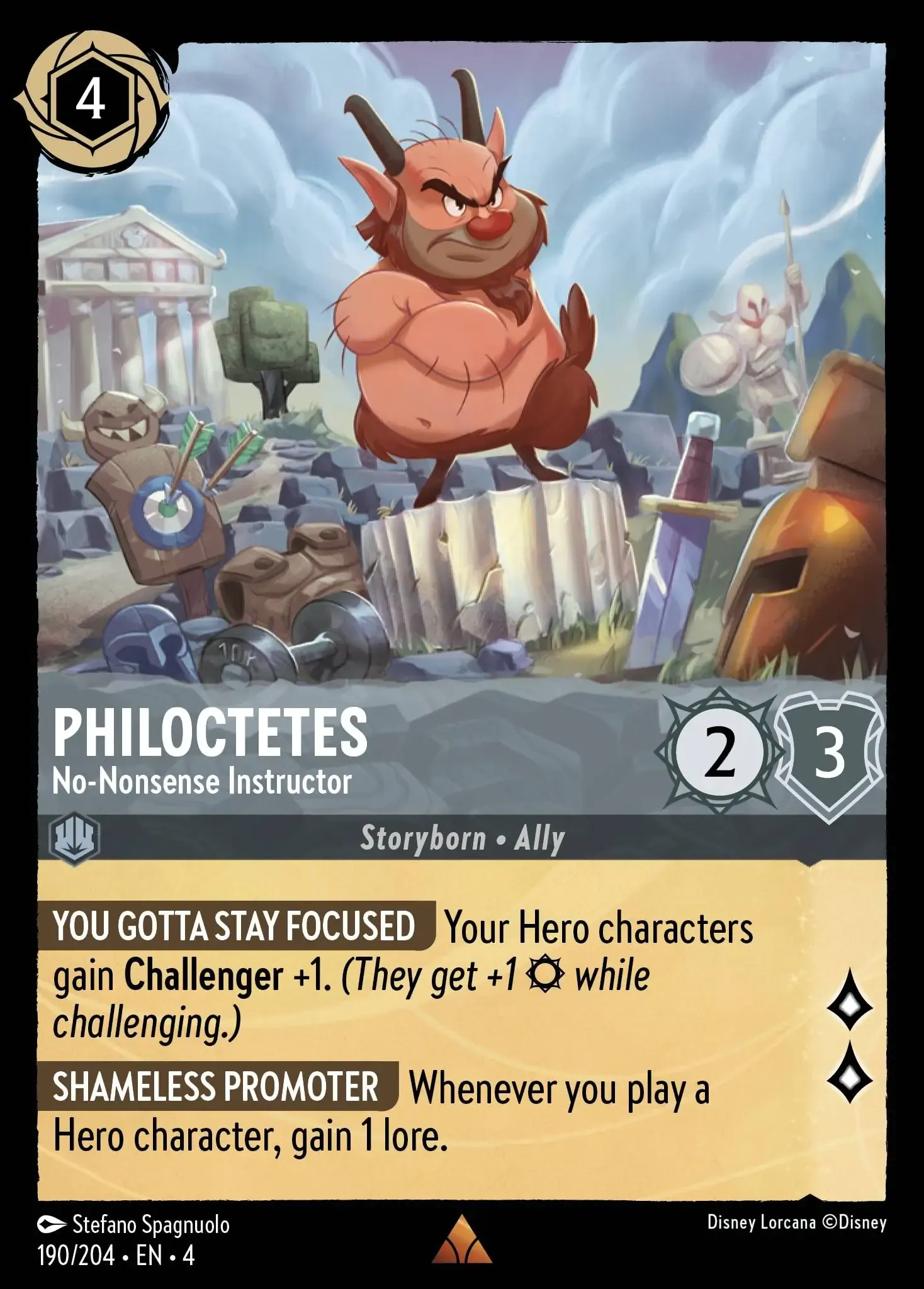 Lorcana - Philoctetes - No-Nonsense Instructor - Ursula's Return
