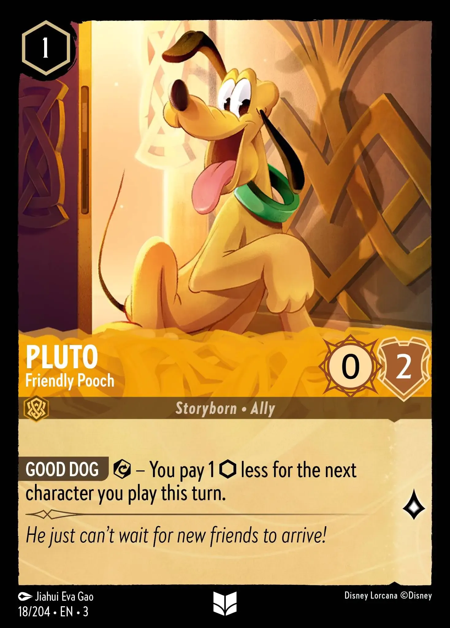 Lorcana - Pluto - Friendly Pooch - Into the Inklands