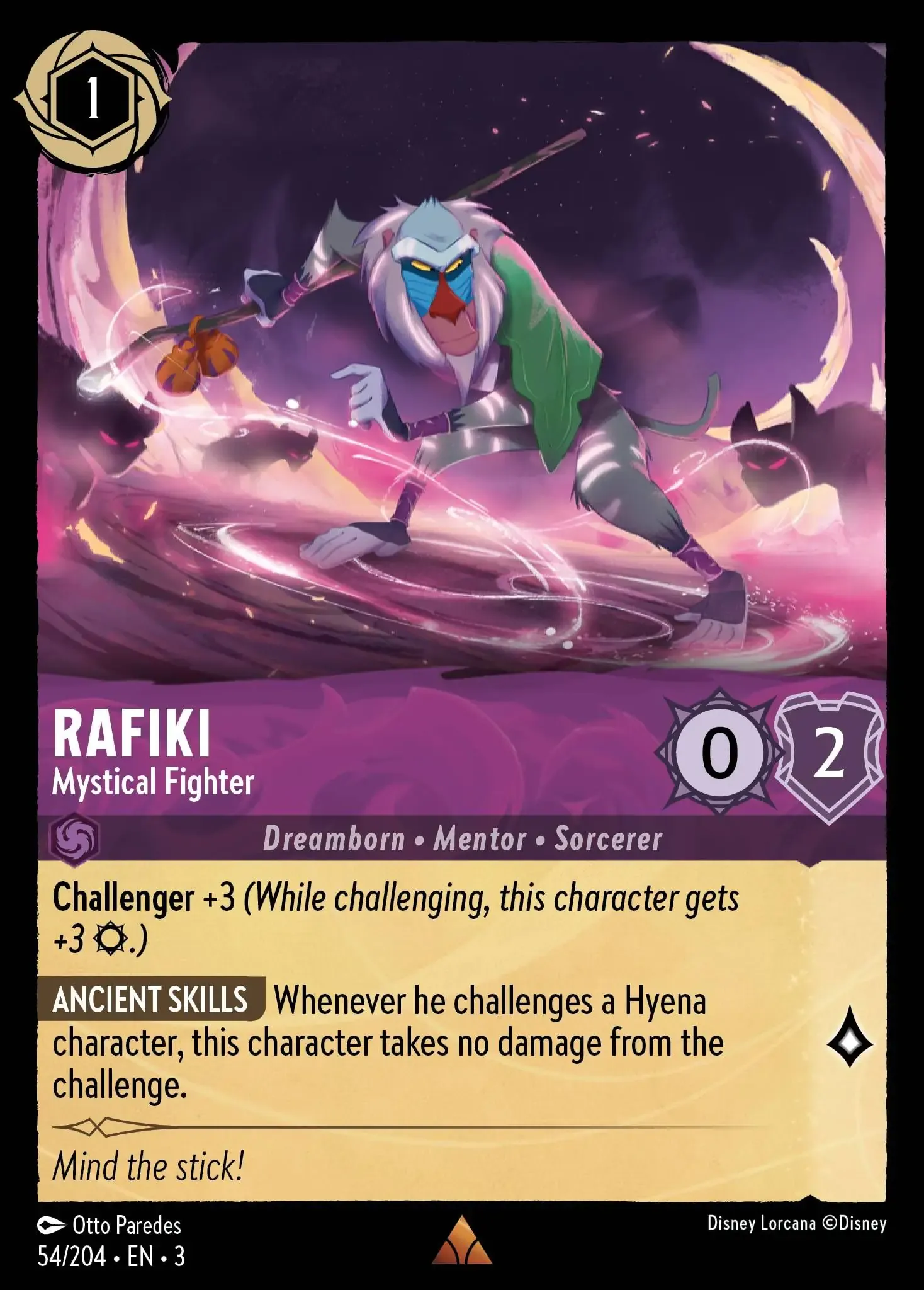 Lorcana - Rafiki - Mystical Fighter - Into the Inklands