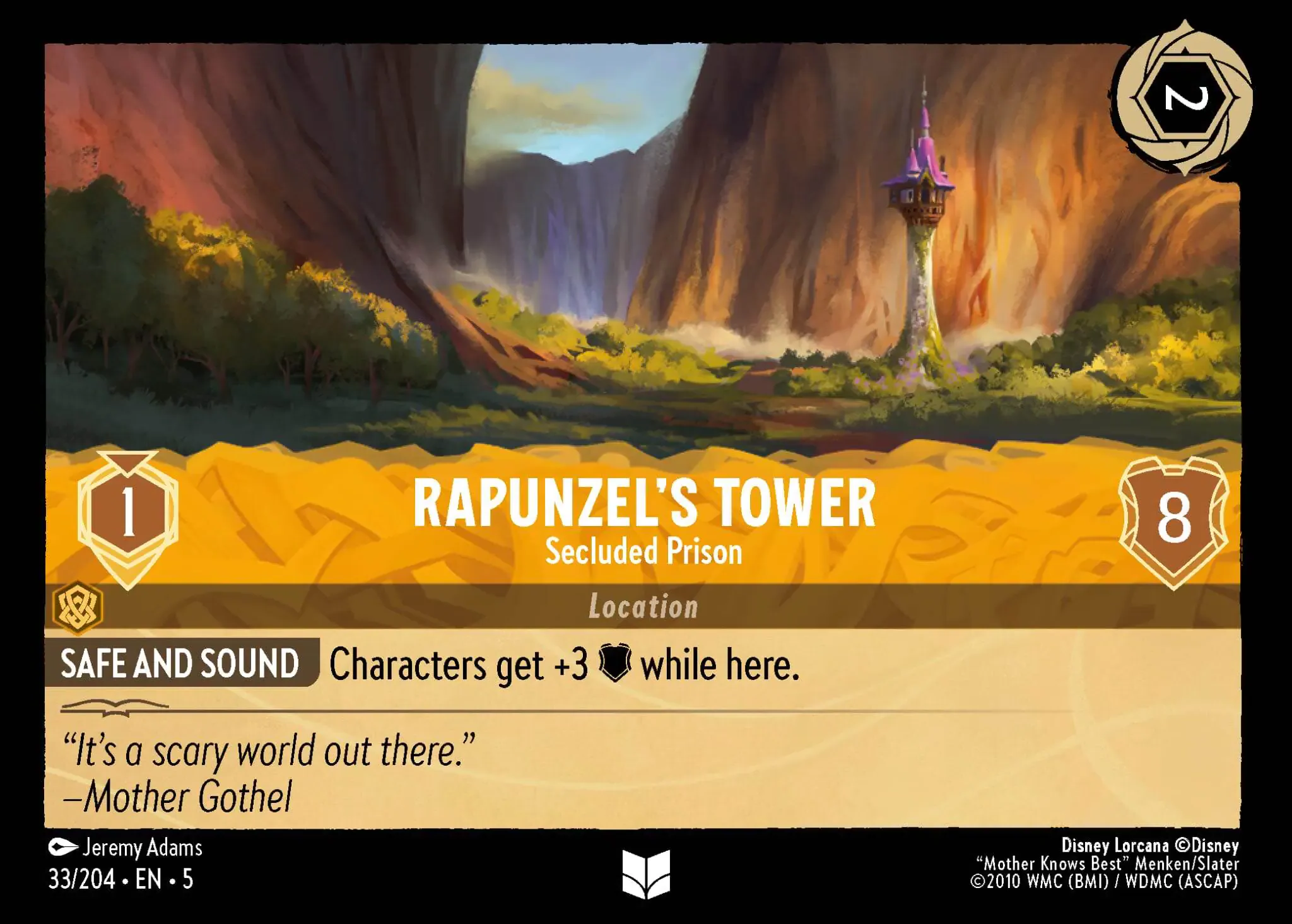 Lorcana - Rapunzel's Tower - Secluded Prison - Shimmering Skies