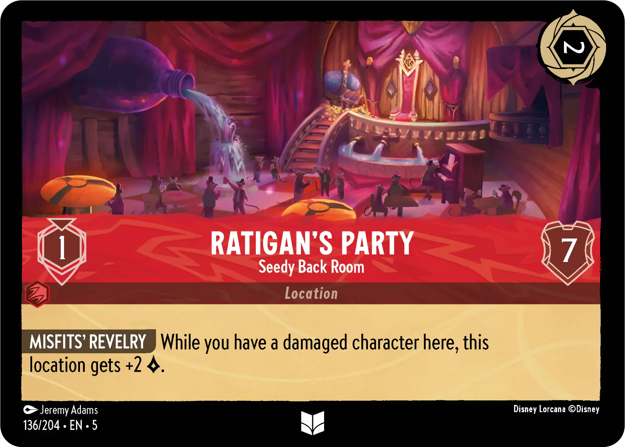 Lorcana - Ratigan's Party - Seedy Back Room - Shimmering Skies