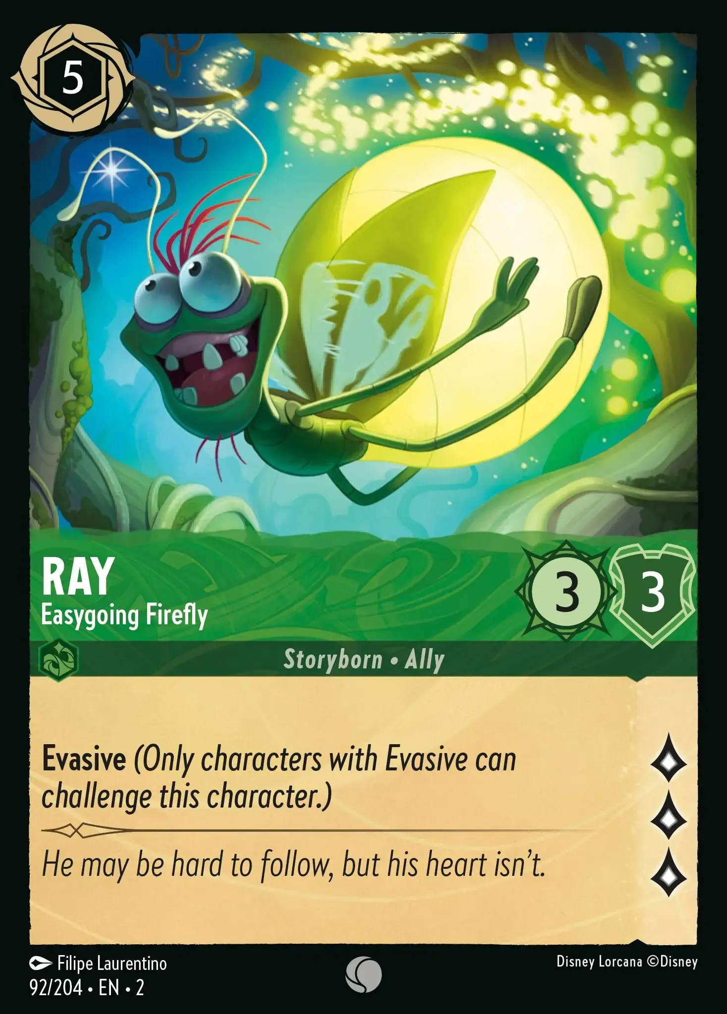 Lorcana - Ray - Easygoing Firefly - Rise of the Floodborn