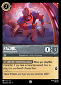Lorcana - Razoul - Menacing Guard - Archazia's Island