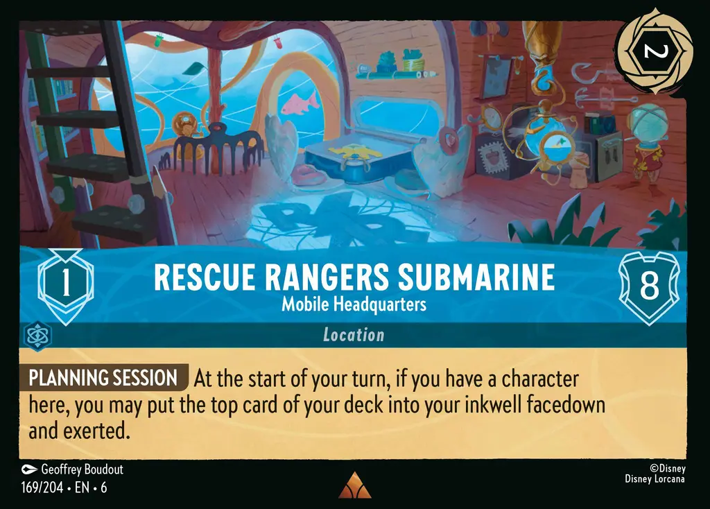 Lorcana - Rescue Rangers Submarine - Mobile Headquarters - Azurite Sea