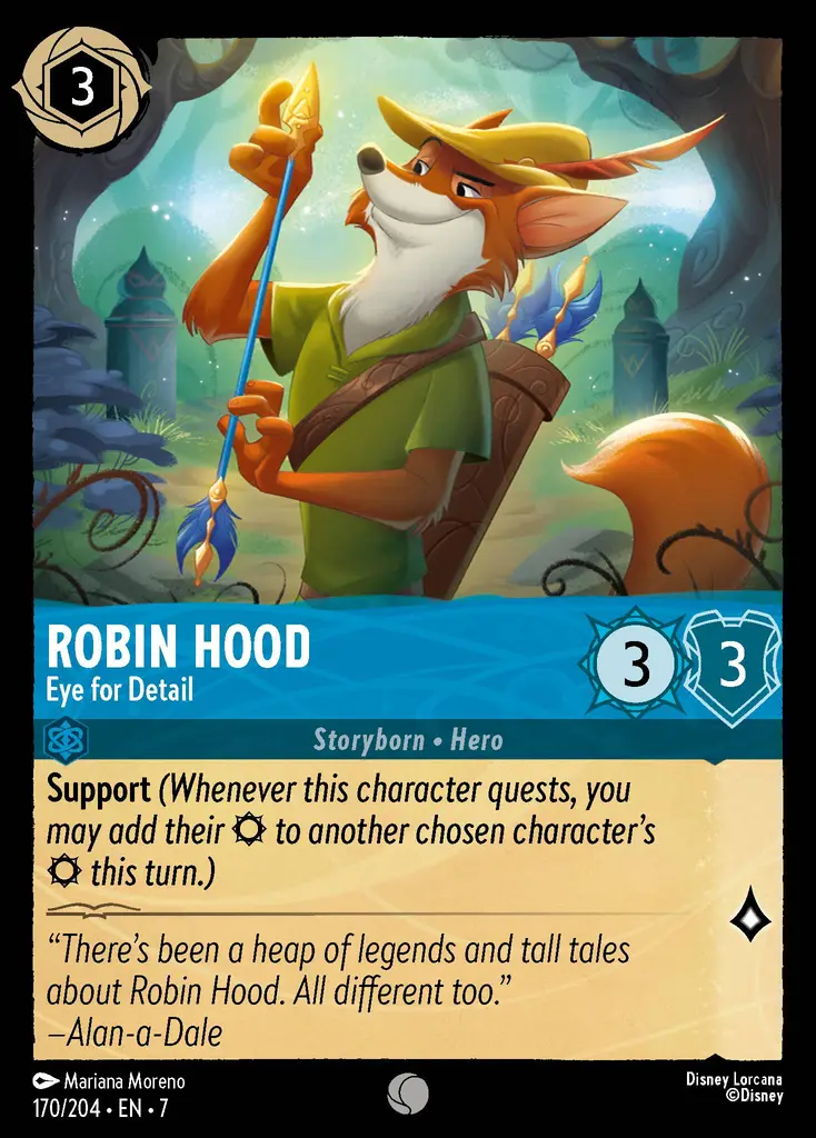 Lorcana - Robin Hood - Eye for Detail - Archazia's Island