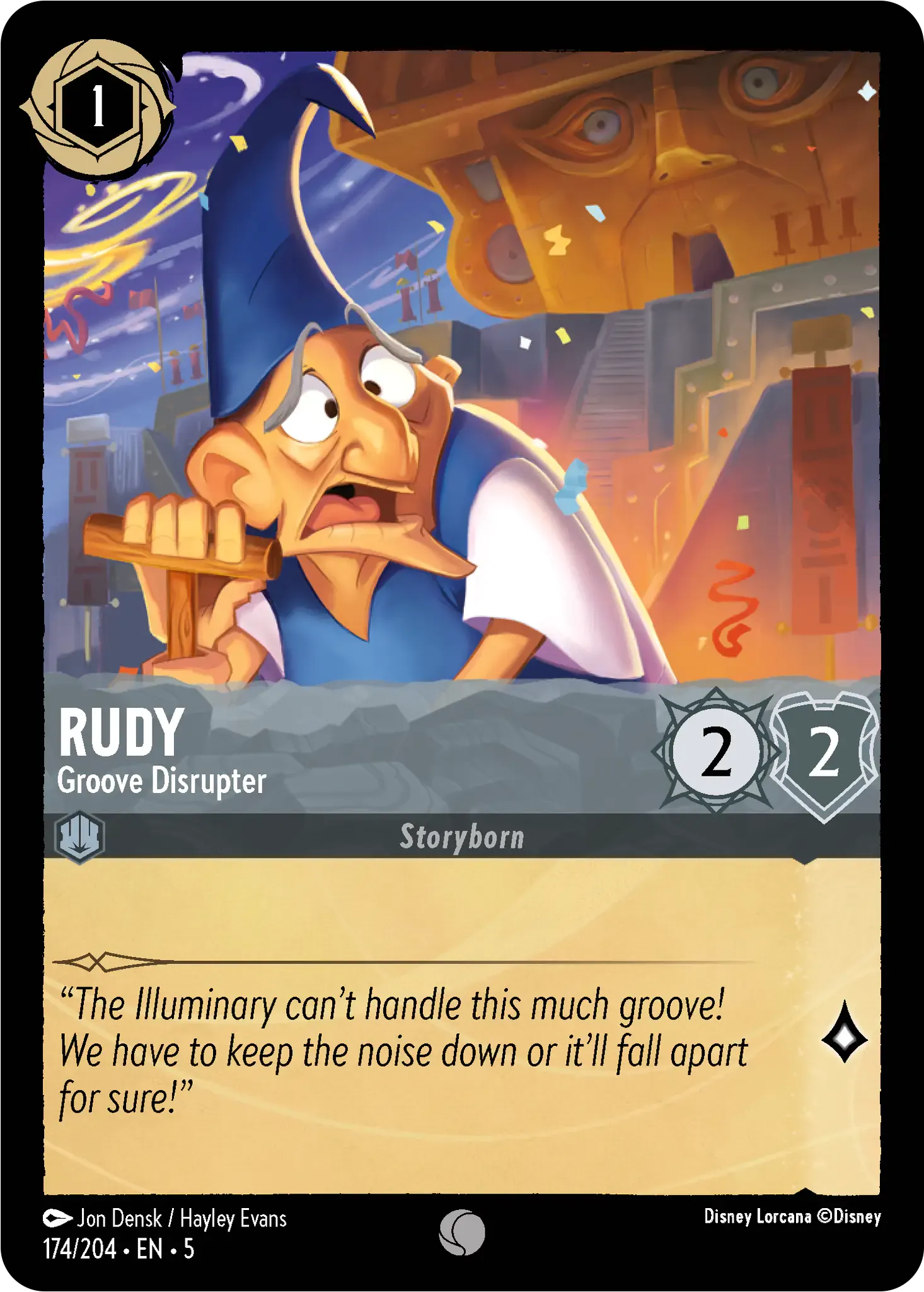 Lorcana - Rudy - Groove Disrupter - Shimmering Skies