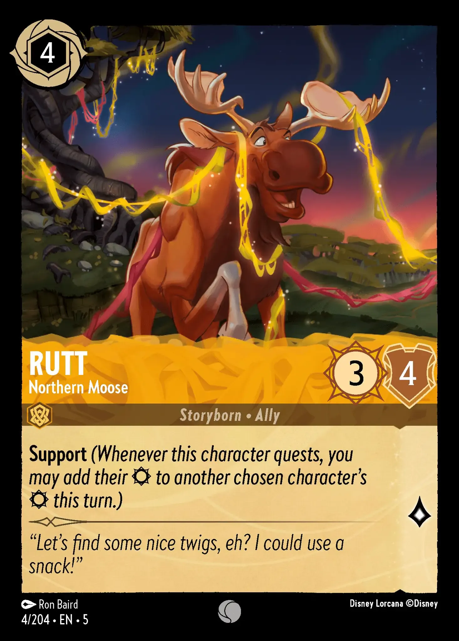 Lorcana - Rutt - Northern Moose - Shimmering Skies