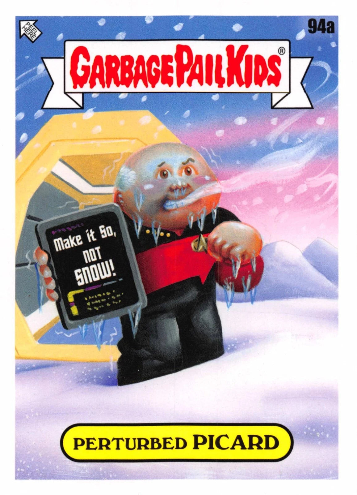 Garbage Pail Kids - Perturbed Picard - InterGOOlactic Mayhem