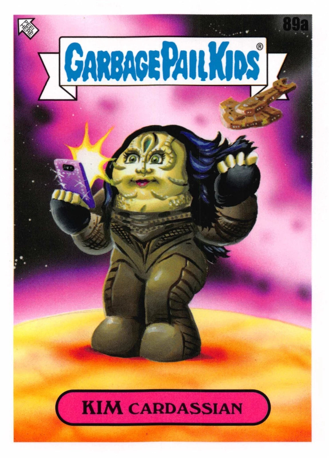 Garbage Pail Kids - Kim Cardassian - InterGOOlactic Mayhem