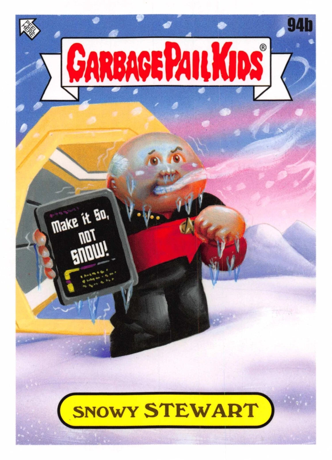 Garbage Pail Kids - Snowy Stewart - InterGOOlactic Mayhem