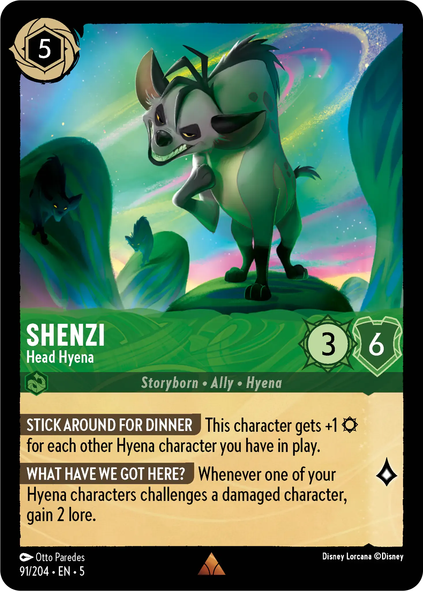 Lorcana - Shenzi - Head Hyena - Shimmering Skies