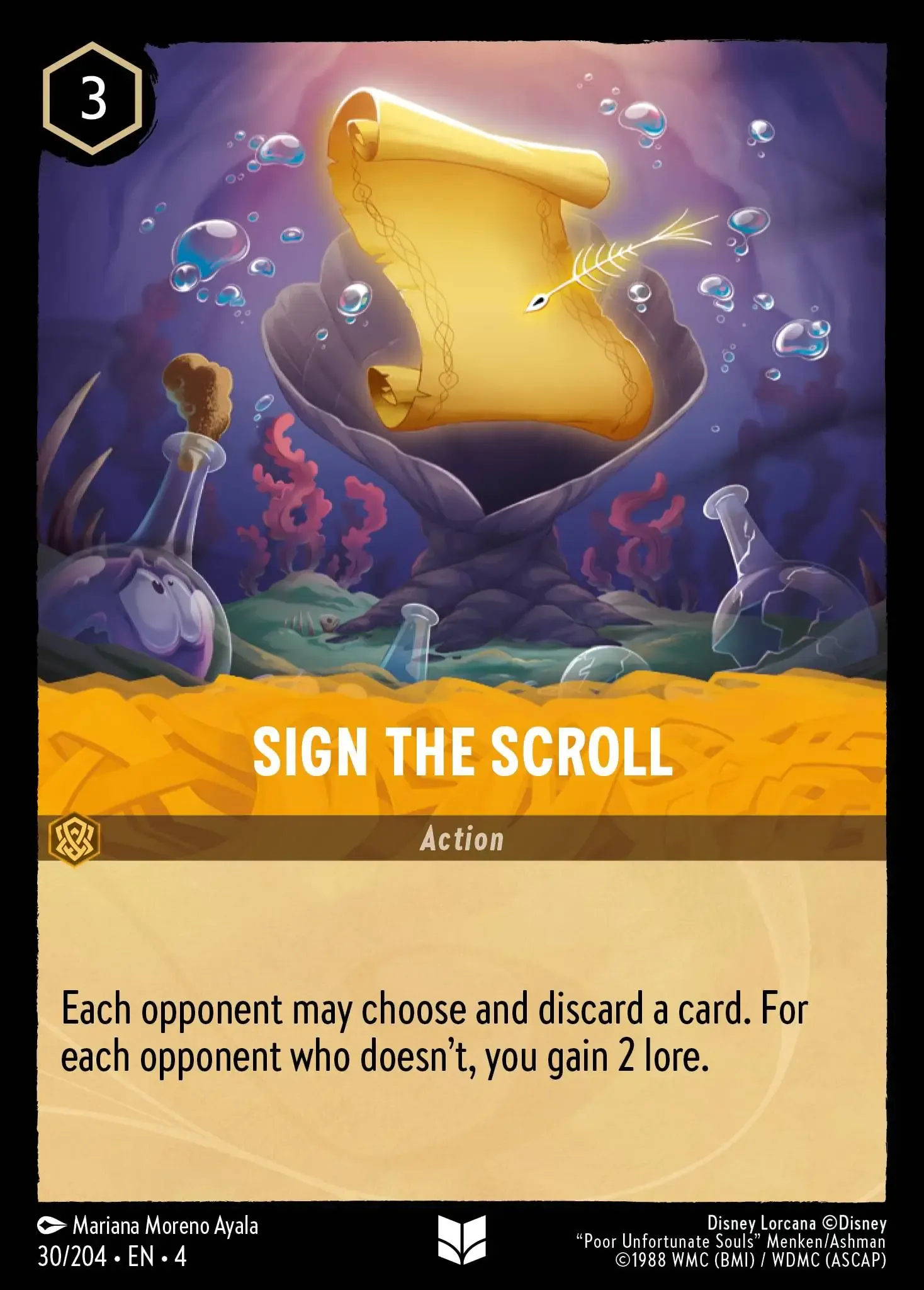Lorcana - Sign the Scroll - Ursula's Return