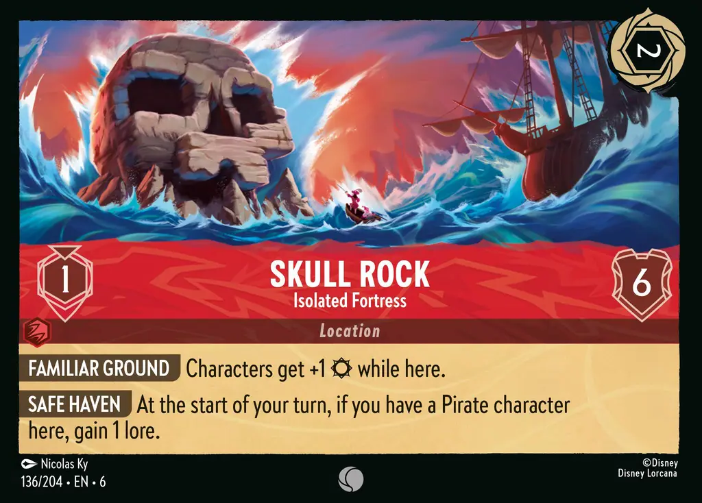 Lorcana - Skull Rock - Isolated Fortress - Azurite Sea