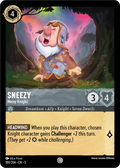Lorcana - Sneezy - Noisy Knight - Shimmering Skies