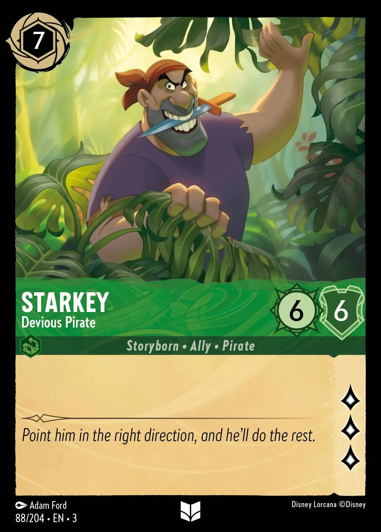Lorcana - Starkey - Devious Pirate - Into the Inklands