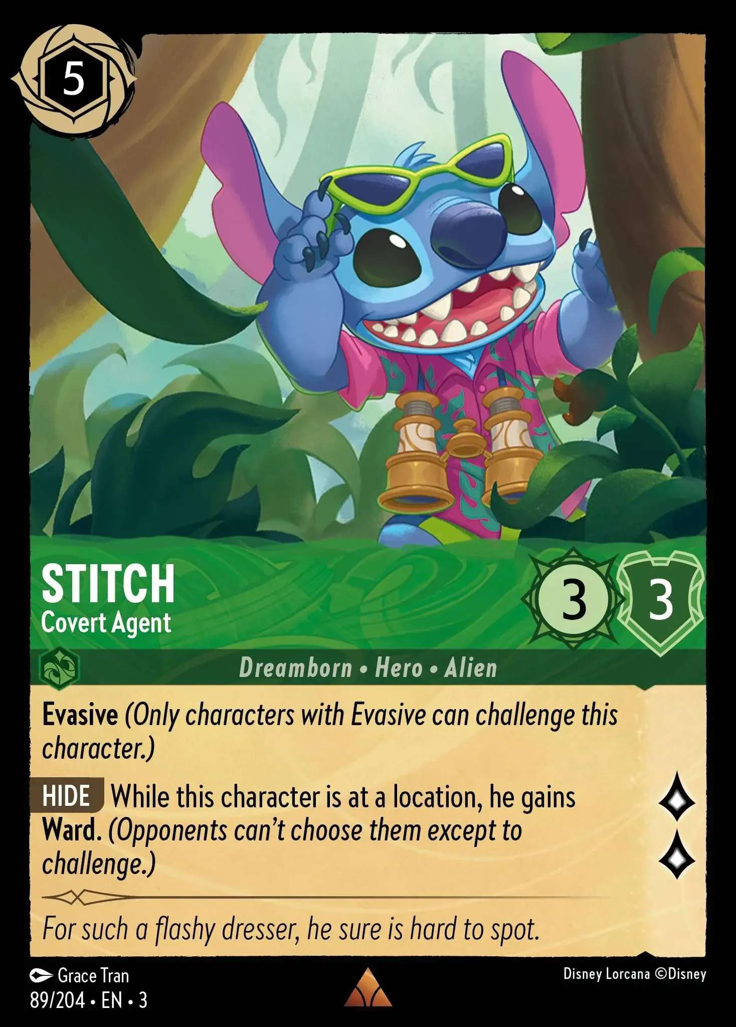 Lorcana - Stitch - Covert Agent - Into the Inklands