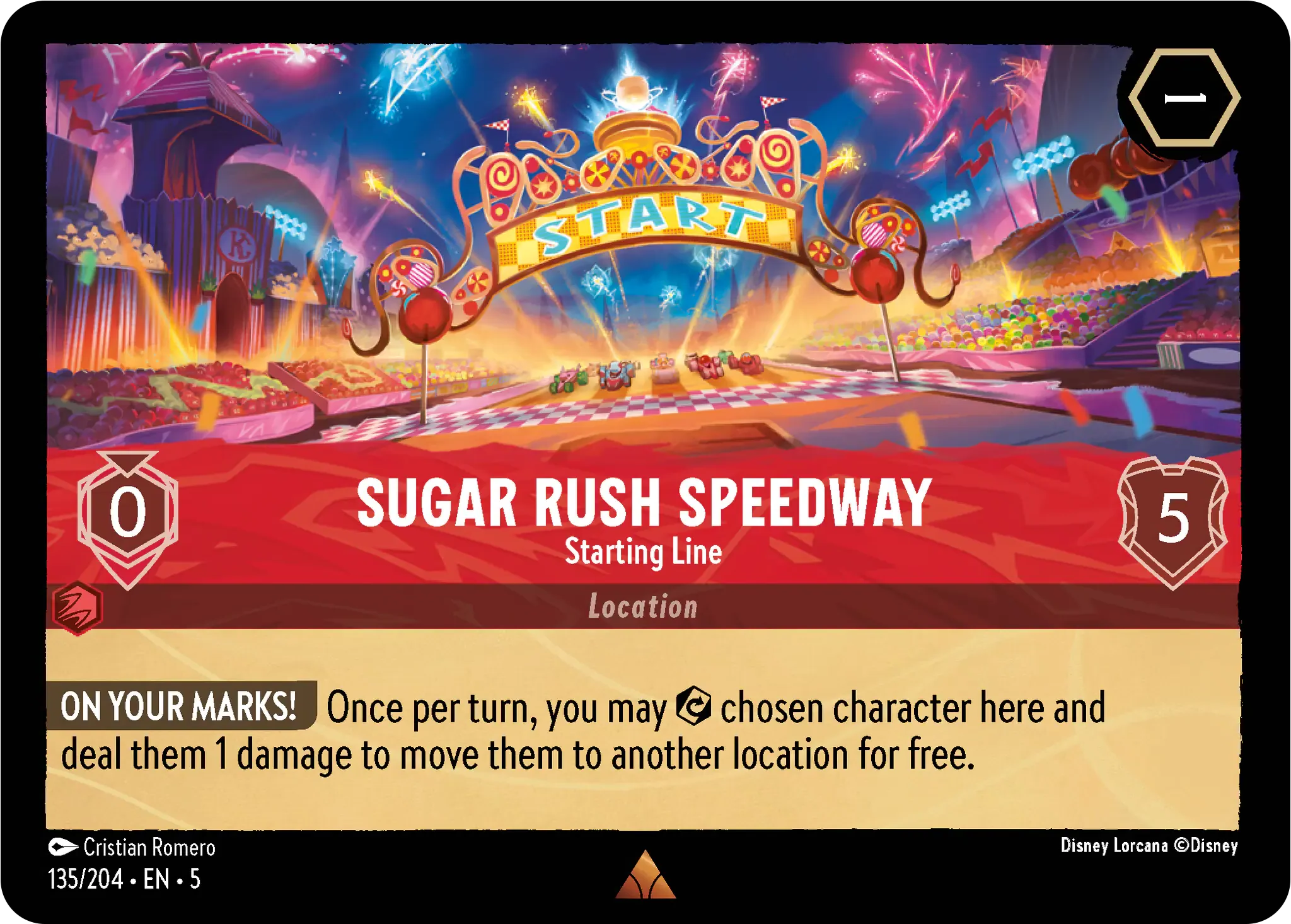 Lorcana - Sugar Rush Speedway - Starting Line - Shimmering Skies