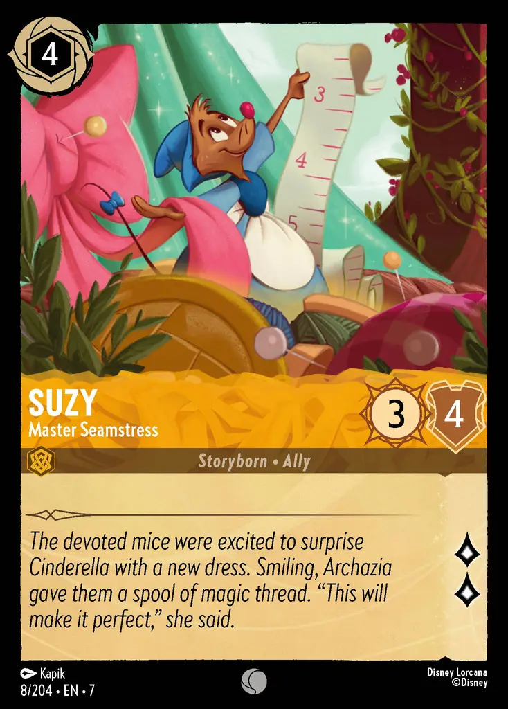 Lorcana - Suzy - Master Seamstress - Archazia's Island