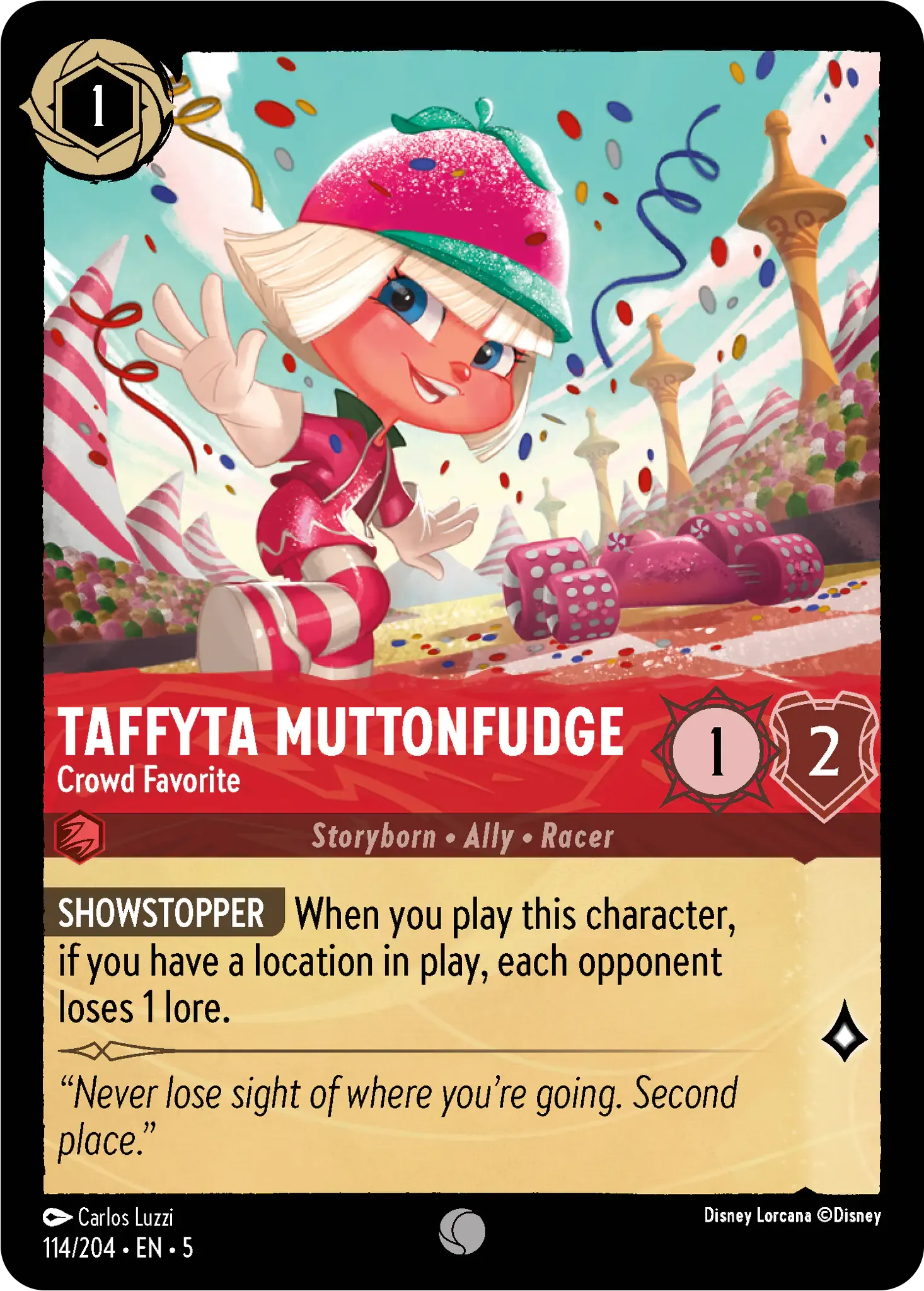 Lorcana - Taffyta Muttonfudge - Crowd Favorite - Shimmering Skies