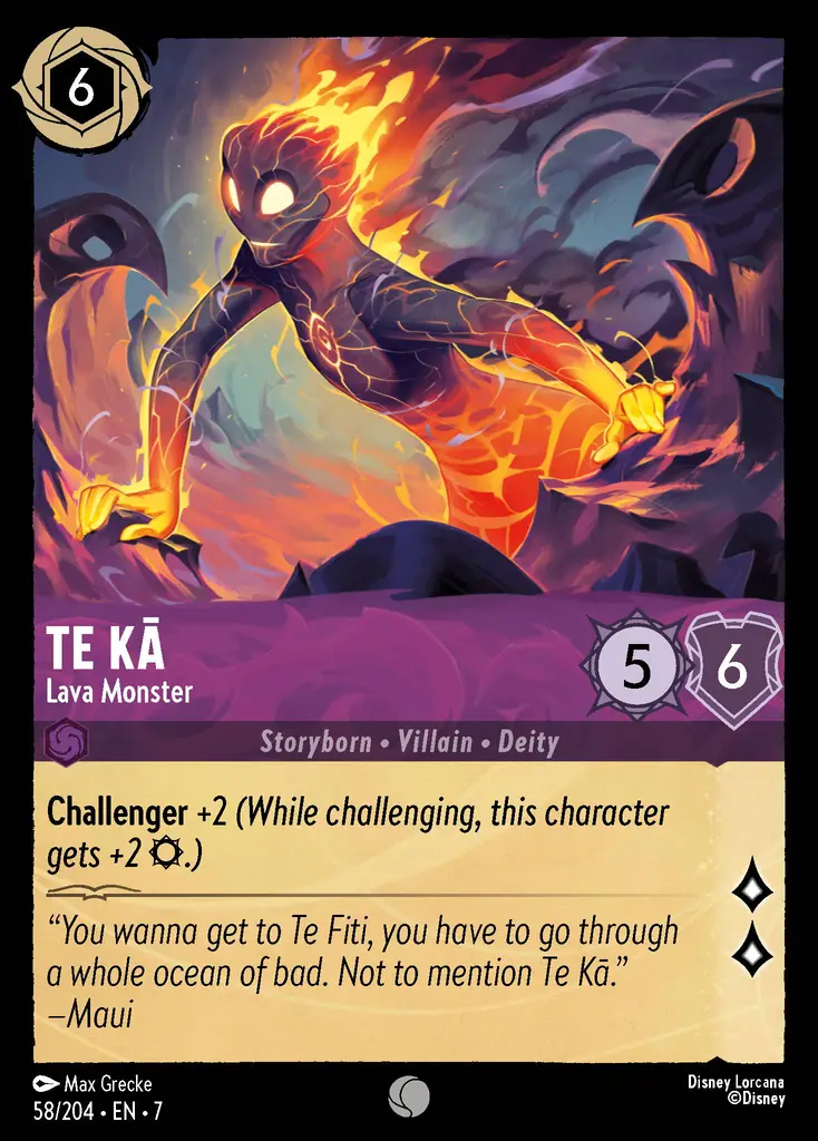 Lorcana - Te Ka - Lava Monster - Archazia's Island
