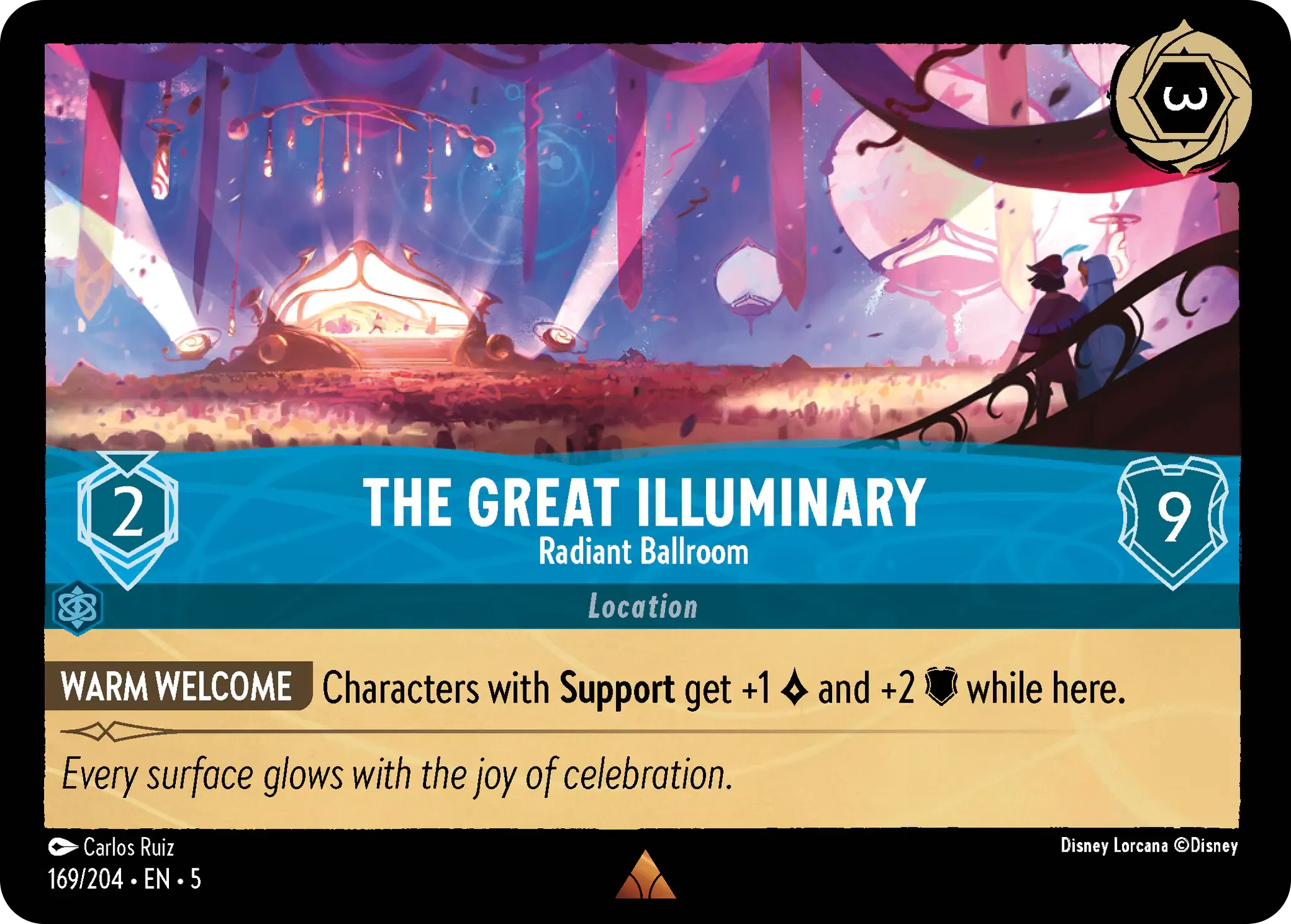 Lorcana - The Great Illuminary - Radiant Ballroom - Shimmering Skies