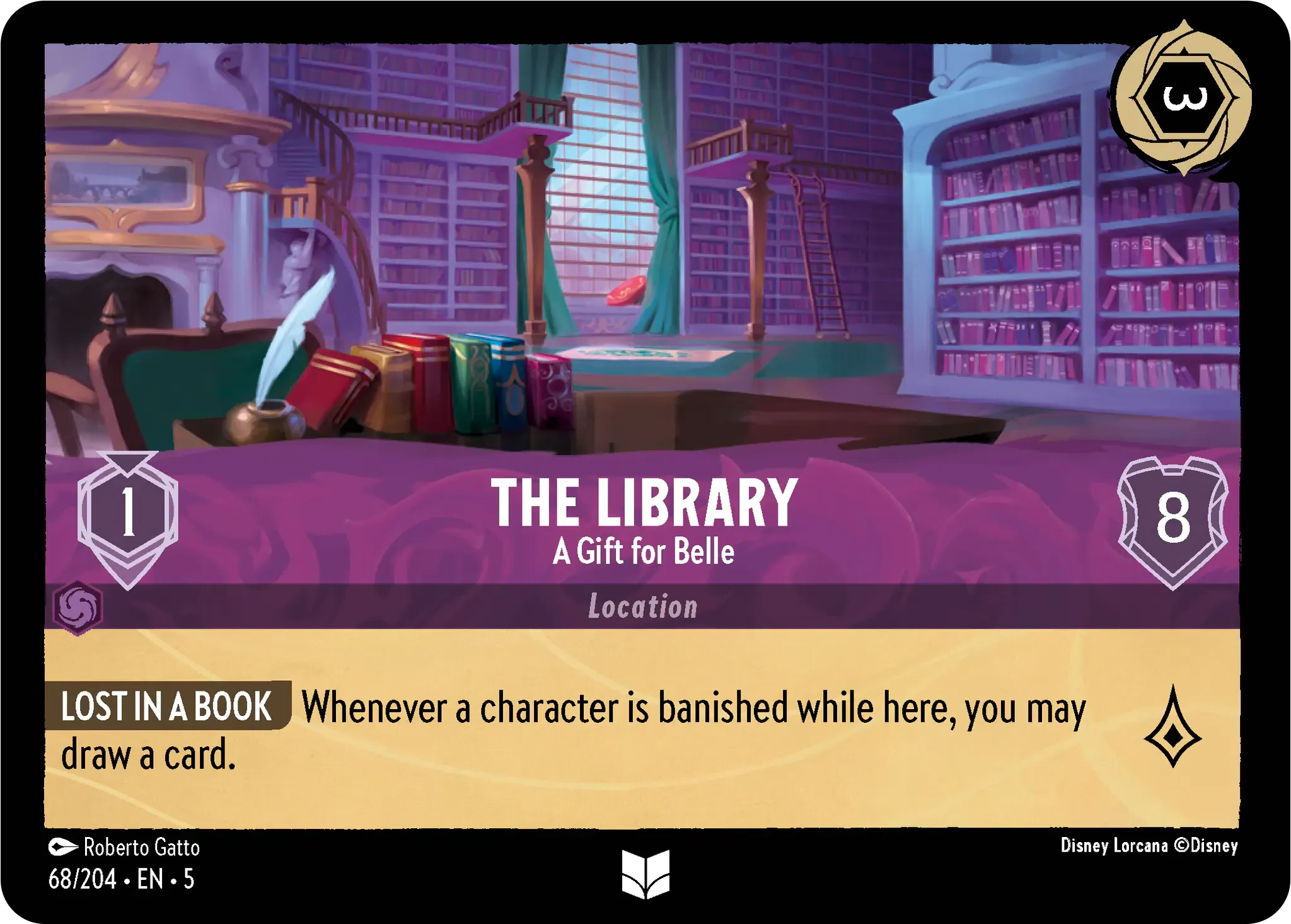Lorcana - The Library - A Gift for Belle - Shimmering Skies