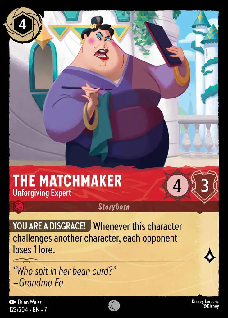 Lorcana - The Matchmaker - Unforgiving Expert - Archazia's Island