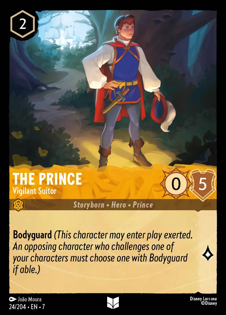 Lorcana - The Prince - Vigilant Suitor - Archazia's Island