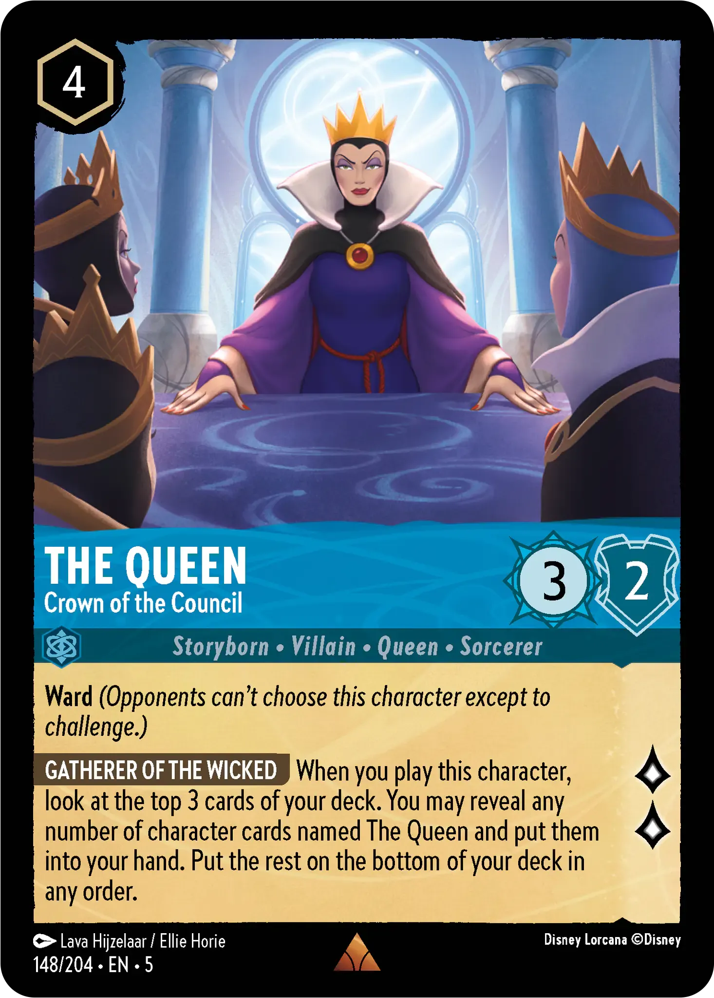 Lorcana - The Queen - Crown of the Council - Shimmering Skies