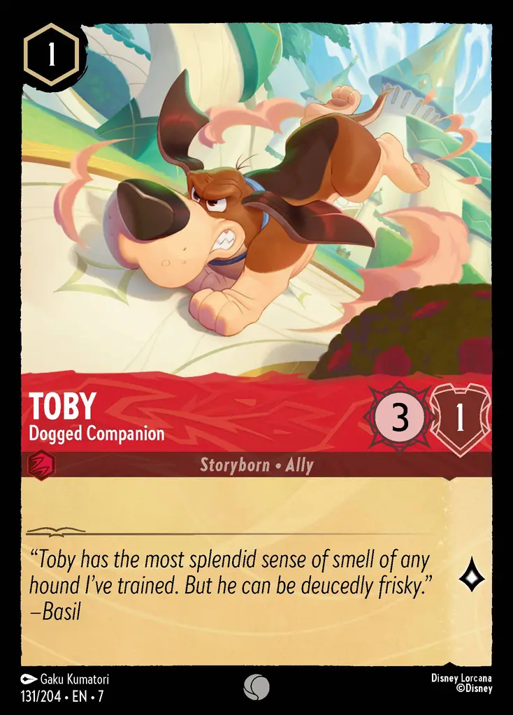Lorcana - Toby - Dogged Companion - Archazia's Island