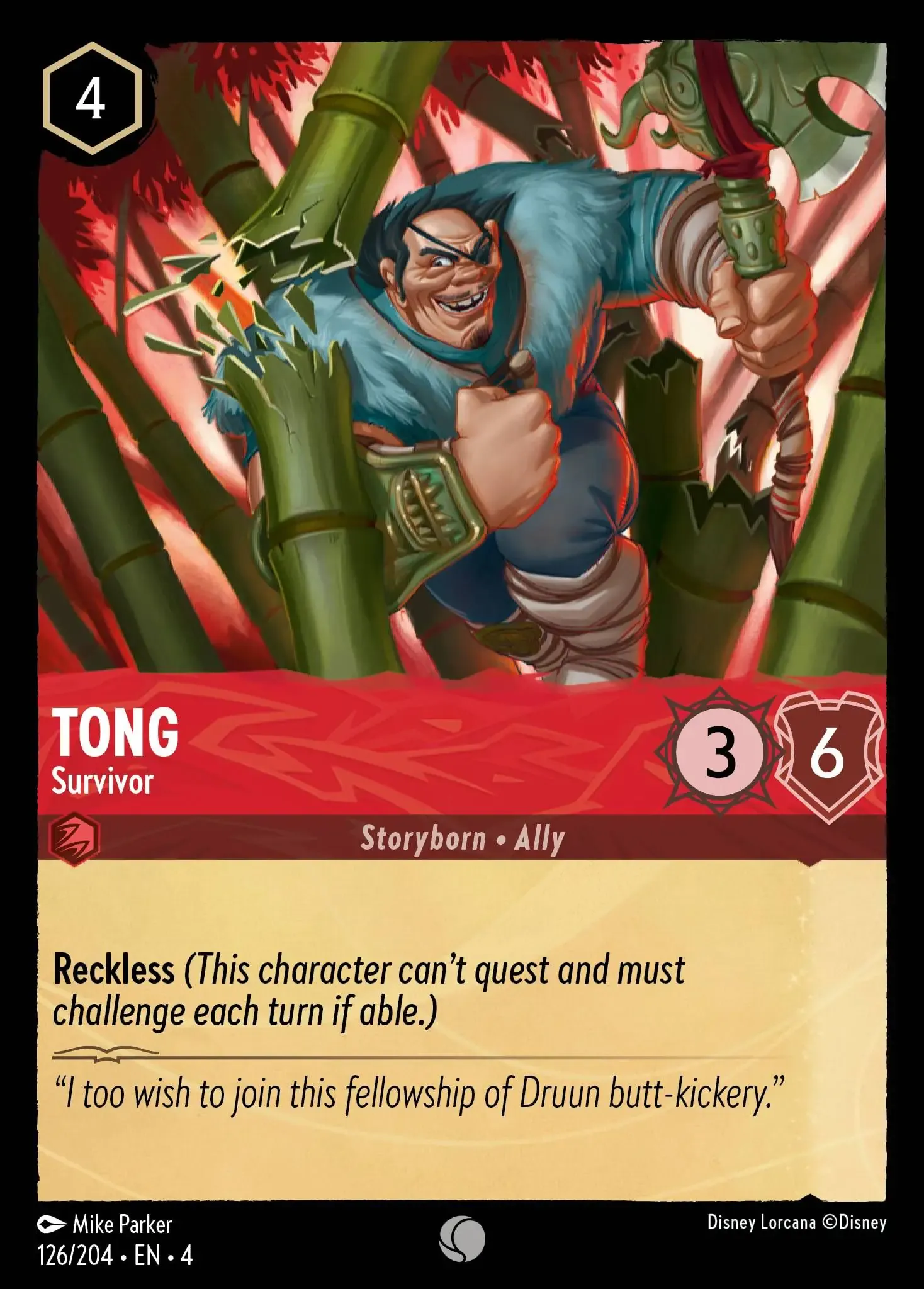 Lorcana - Tong - Survivor - Ursula's Return
