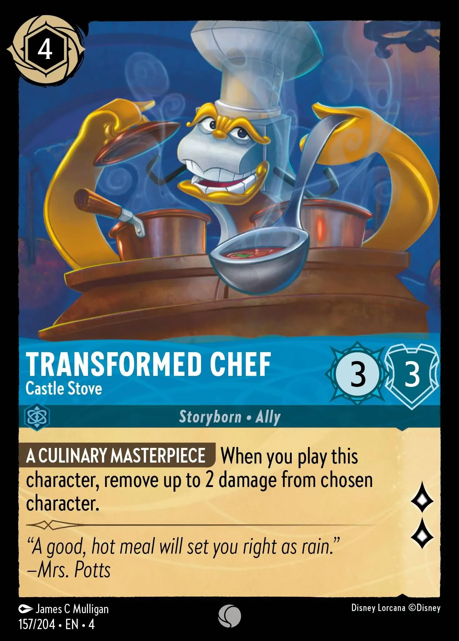 Lorcana - Transformed Chef - Castle Stove - Ursula's Return