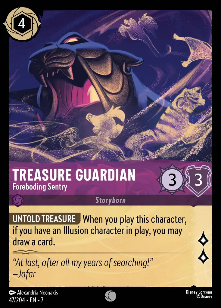 Lorcana - Treasure Guardian - Foreboding Sentry - Archazia's Island