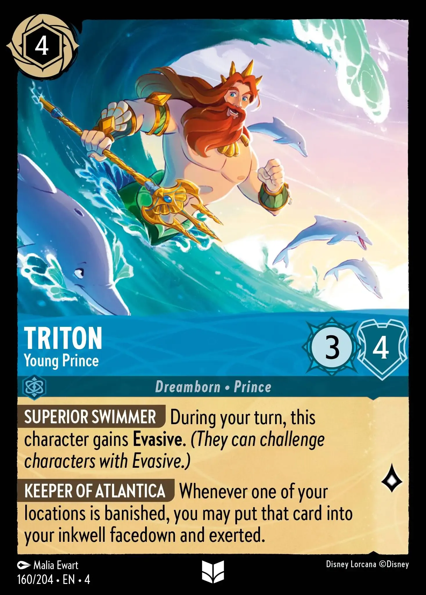 Lorcana - Triton - Young Prince - Ursula's Return