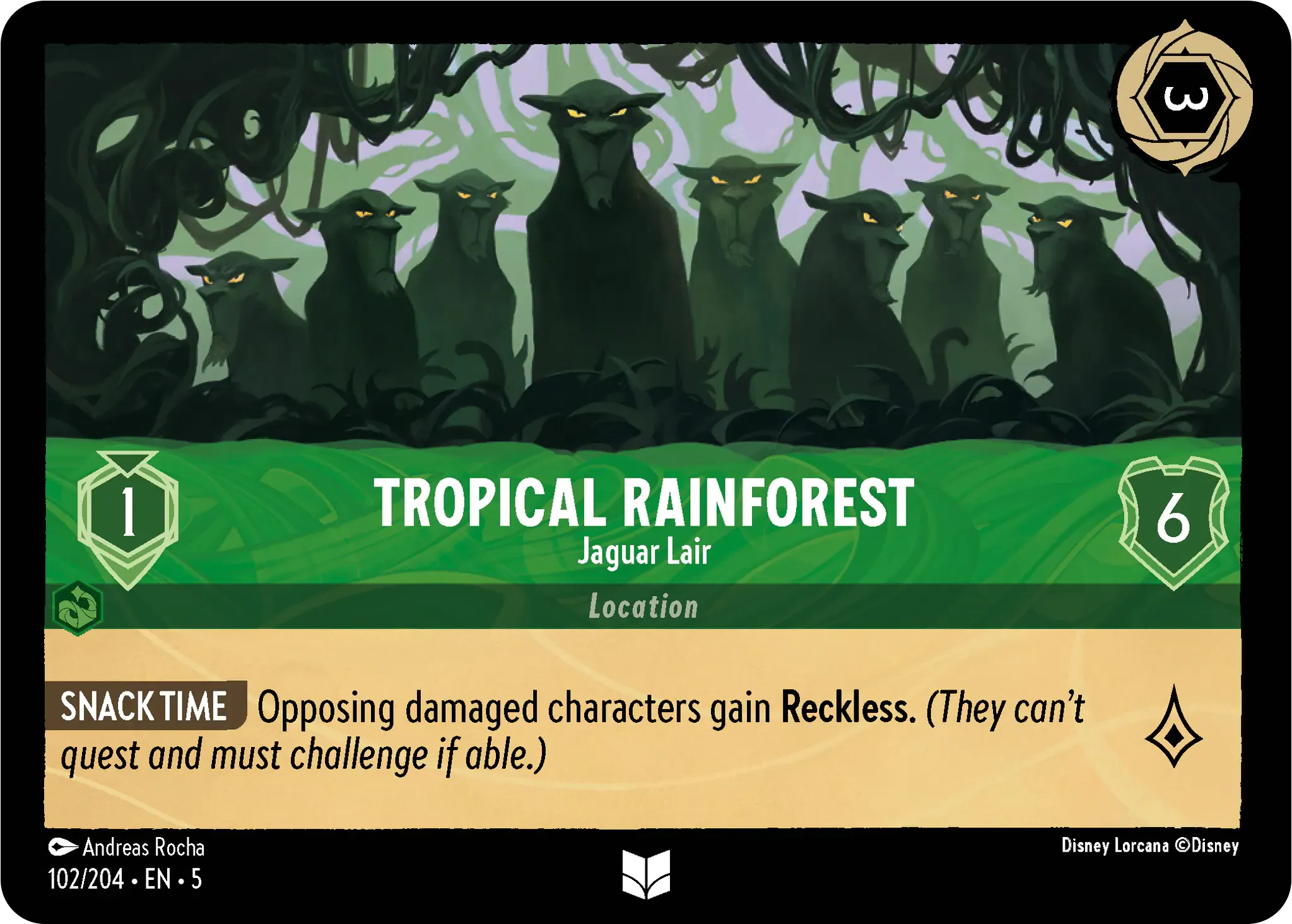 Lorcana - Tropical Rainforest - Jaguar Lair - Shimmering Skies