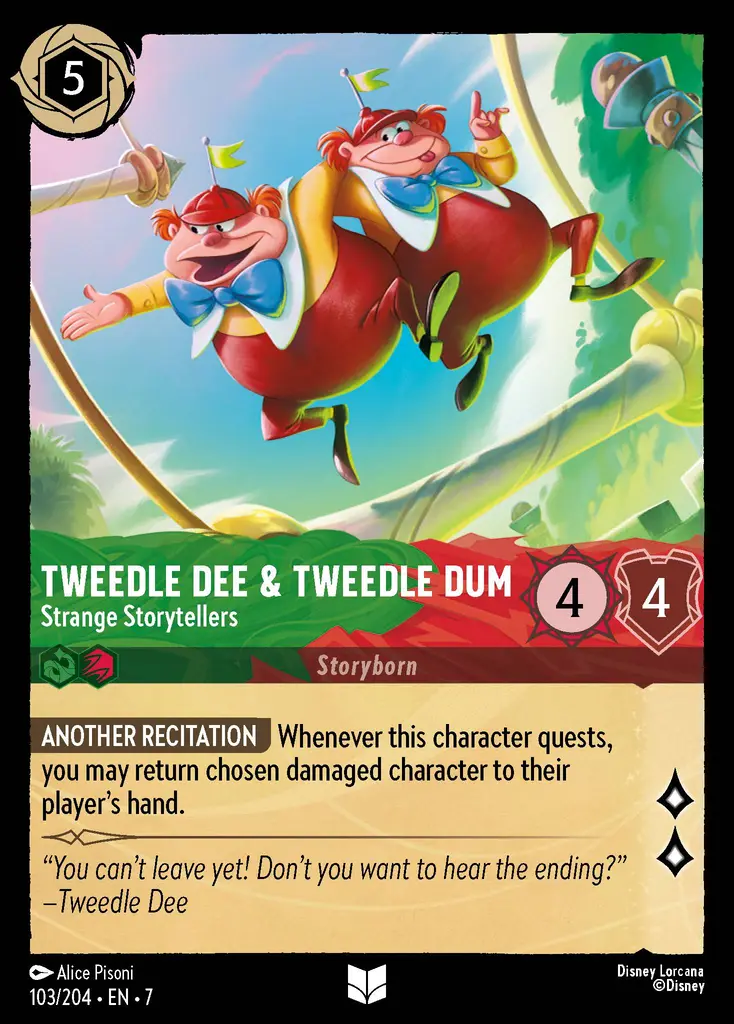 Lorcana - Tweekdle Dee & Tweedle Dum - Strange Storytellers - Archazia's Island