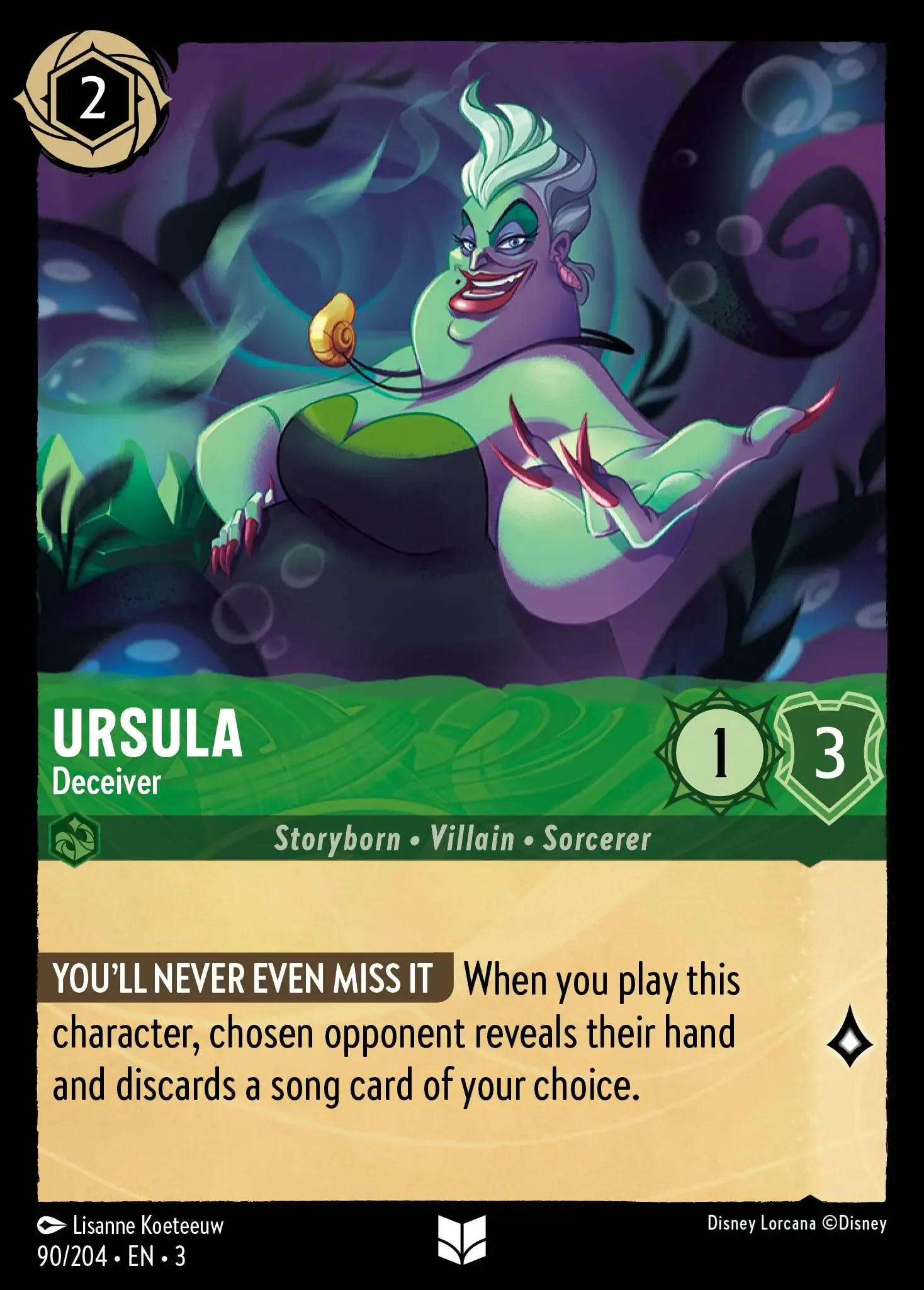 Lorcana - Ursula - Deceiver - Into the Inklands