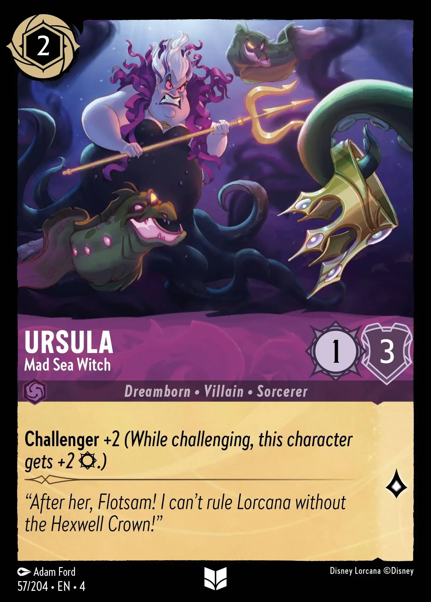 Lorcana - Ursula - Mad Sea Witch - Ursula's Return