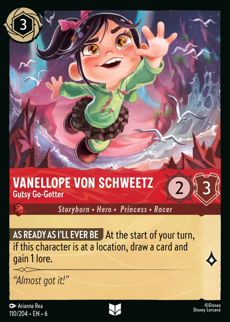 Lorcana - Vanellope Von Schweetz - Gutsy Go-Getter - Azurite Sea