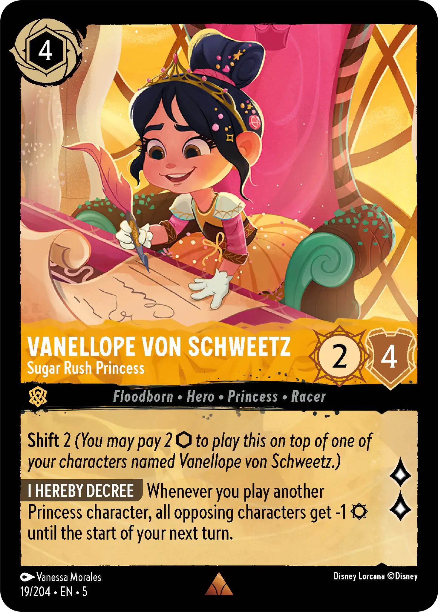 Lorcana - Vanellope von Schweetz - Sugar Rush Princess - Shimmering Skies